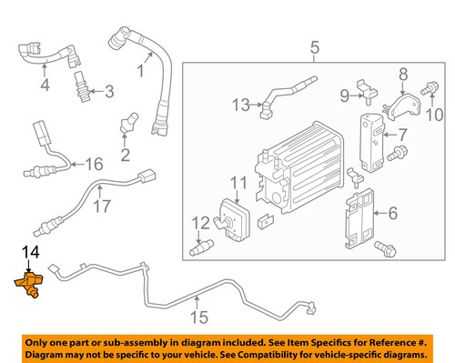 Motorcraft Vapor Canister Purge Valve CX-1664 Fits select: 1997-2004