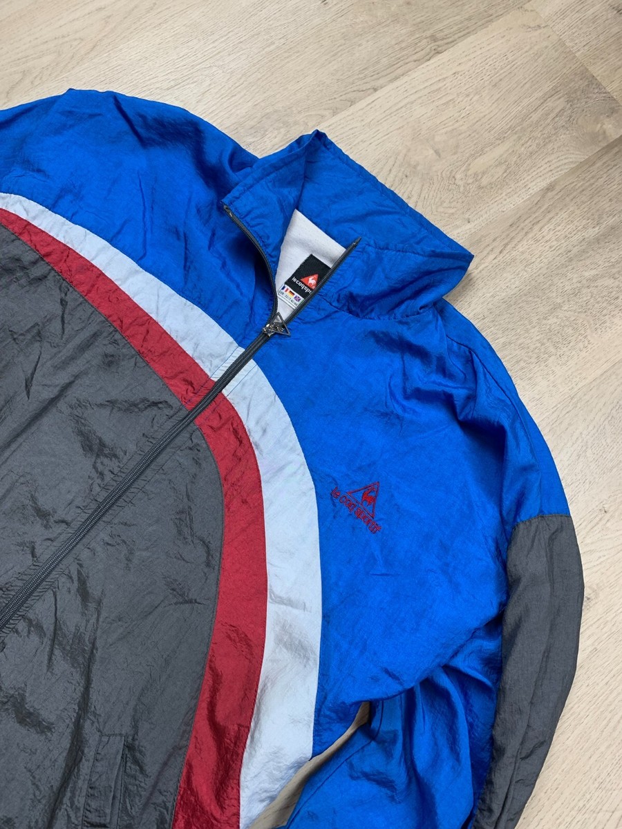 Le Coq Sportif 90s Vintage Mens Nylon Track Suit Jacket + Le Coq Sportif 90s Vintage Mens Nylon Track Suit Jacket +