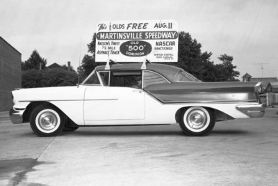 Martinsville Fan Car Giveaway - Nascar 1957 Motor Racing 4x6 Photo
