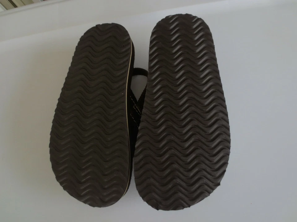 NUEVO Niño Niño Pequeño **7**8**10** OP Marrón Chanclas Imitación Cuero Sandalias Zapatos Foto 3 de 3