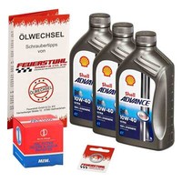 Honda Cb 650 F (RC75) 14-16, Shell 10W40 ÖL + Miw ÖLfilter, MotoröL Set