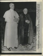 1958 Press Photo Pope John XXIII with predecessor, the late Pope Pius XII