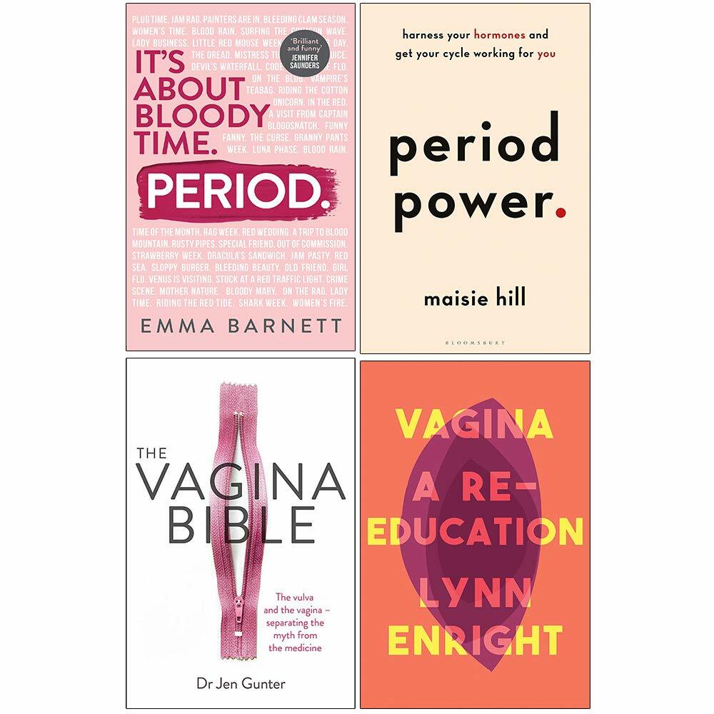 Period, Period Power, The Vagina Bible, Vagina 4 Books Collection Set NEW