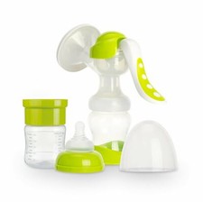 Lullababy Manual 2-in1 Breast Milk Hand Pump And Baby Bottle New BPA PVC Free