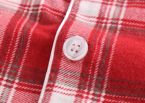 Men's Pajamas Set 100% Cotton Sleepwear Long Sleeve Button Top Pants Nightwear - Picture 58 of 70