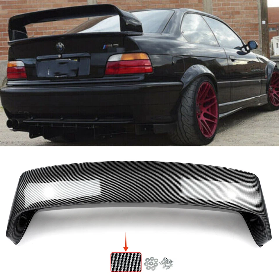 For BMW 3-Series E36 M3 91-98 Carbon Fiber LTW GT Style Rear Trunk Spoiler Wing Foto 4 de 4