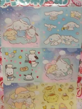 Sanrio characters big sticker sheet  Cinnamoroll Purin Pochacco