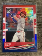 Bryce Harper 2020 Optic Red White and Blue Prizm SP #’150 PHILLIES WS MVP? SHARP