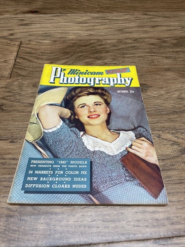 Vintage 1940s Lot of 9 Minicam Photography Magazines Paper Ephemera KG - Picture 14 of 21