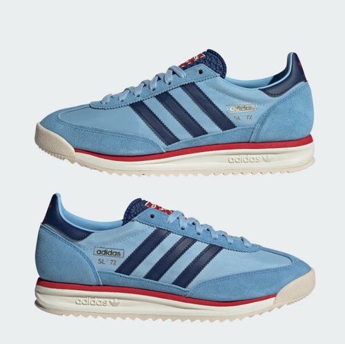 adidas Originals SL 72 RS Light Blue Dark Blue Better Scarlet MEN'S SHOES IG4649 - 第 7/20 張圖片