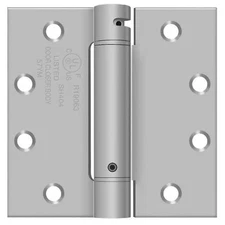 Deltana DSH35U26D 3-1/2" x 3-1/2" Spring Hinge, Brushed Chrome