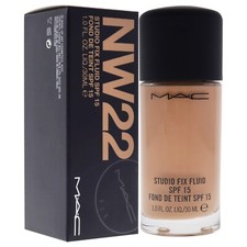 MAC Studio Fix Fluid SPF 15 Foundation 30ml - Shade: NW22 BNIB Genuine
