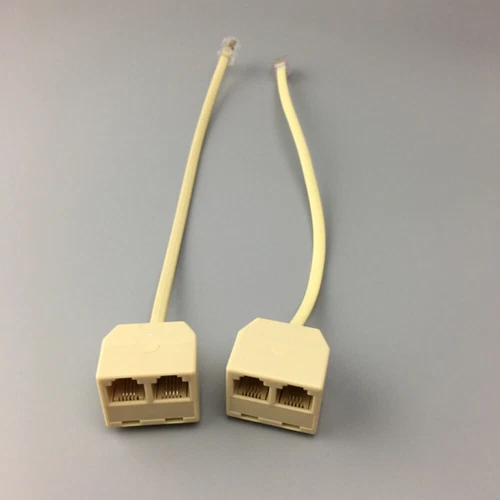  5 Pcs Split Adapter Telephone Cord Converter for Landline Phones