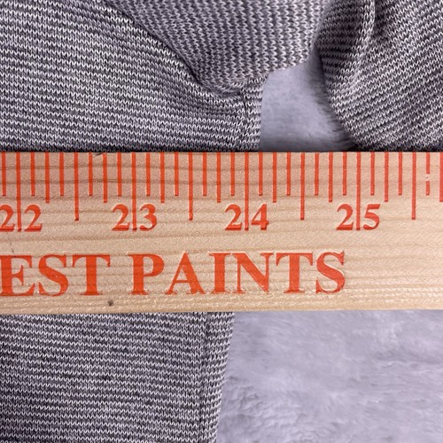 VTG St Croix Sweater Polo Mens XL Gray Stripe Short Sleeve Knit Thin USA Grandpa - Picture 5 of 6