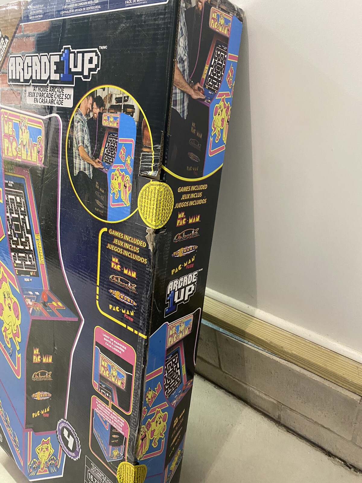 Pacman Riser Box 🕹️Arcade1up Ms. Pac-Man Arcade Machine With (4) Video Games + Riser🕹️ ...