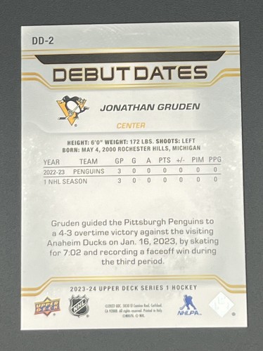 2023-24 Upper Deck Insert Lot Debut Dates 7 Card Lot - Picture 14 of 16