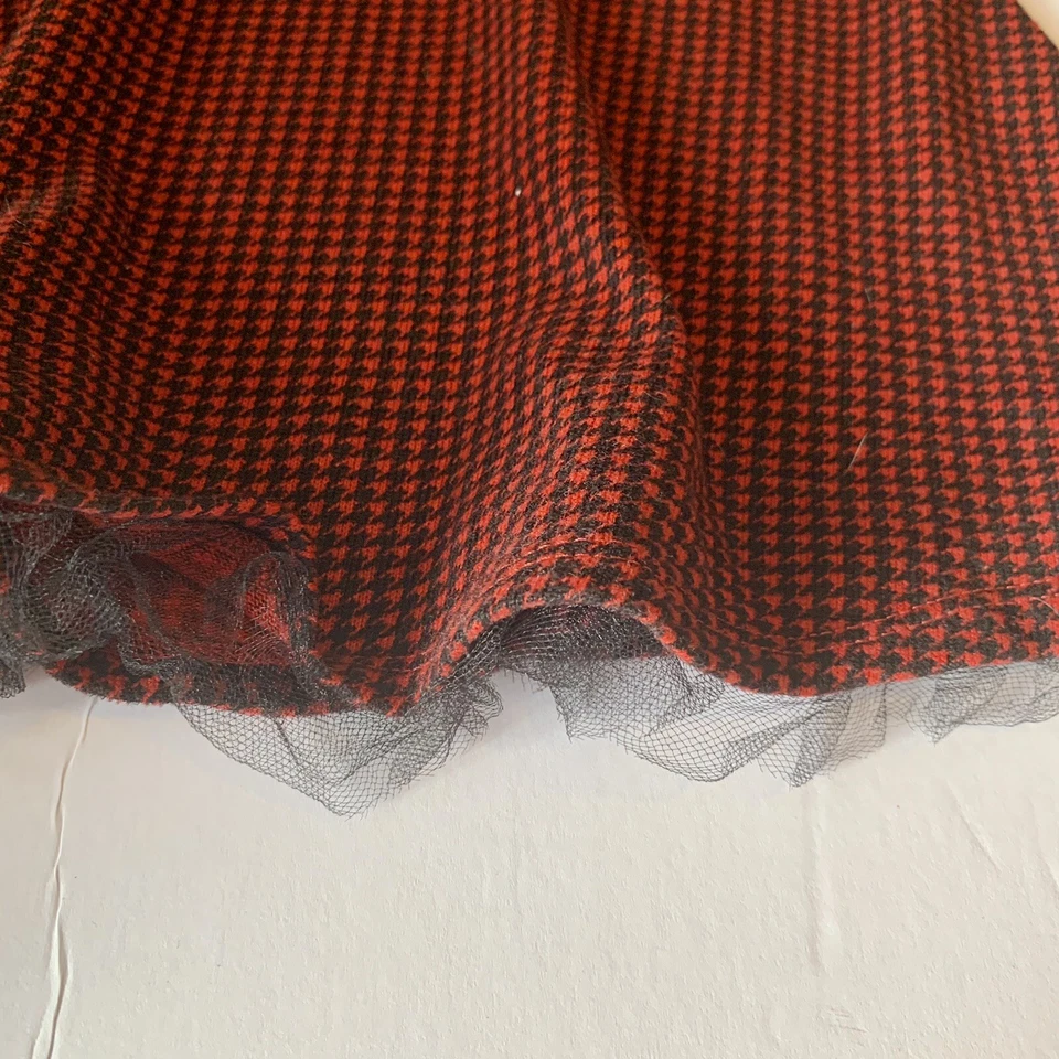 Vestido ABSORBA Niñas Pequeñas Talla 2T Cuadros Navidad Fiesta Manga Corta Foto 3 de 4