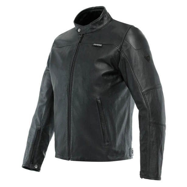 Veste En Cuir Mike 3 Black Style Urbain Vintage City 3 Noire - Photo 1/1