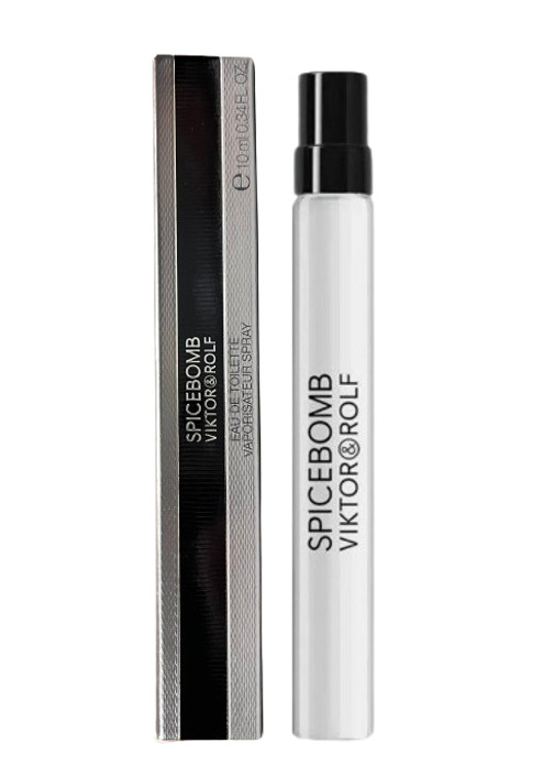 Spicebomb от Viktor - Rolf для мужчин, 0,34 унции, EDT спрей для путешествий, мини -новинка, аутентичный
