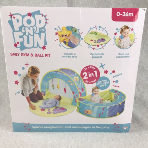 2 In 1 Ocean Themed Baby Gym ball pit Detachable Washable Padded Play Mat