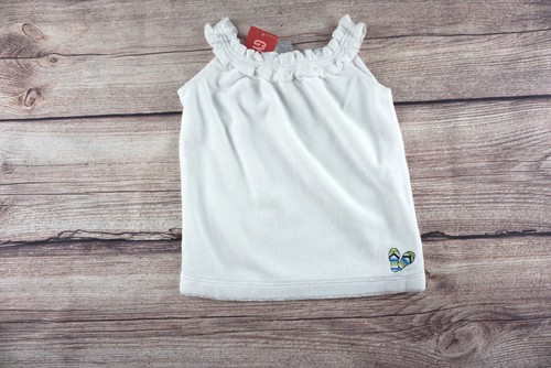 NUEVO Pantalones Cortos de Colección Gymboree Bebé Niña Piscina Fiesta Chanclas Blancas Prenda para el torso Bicicleta 18-24 Mons - Imagen 3 de 10