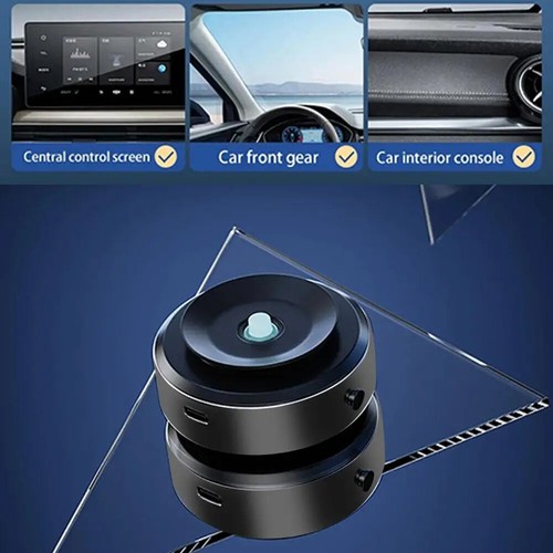 Car Phone Holder Universal Vacuum Suction Double-sided Adsorption 360° rotation - Photo 22 sur 26