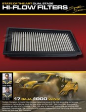 BAJA CHAMPIONS HI-FLOW REPLACEMENT AIR FILTER FOR CHEVY PONTIAC ISUZU OLDSMOBILE