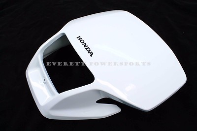 Headlight Cover White Shroud Visor Plate 04-07 CRF 250 X 05-07 CRF