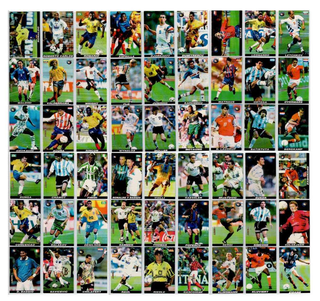 1998 World Cup France Libero Cards - Full Set 150/150 Peru Ronaldo