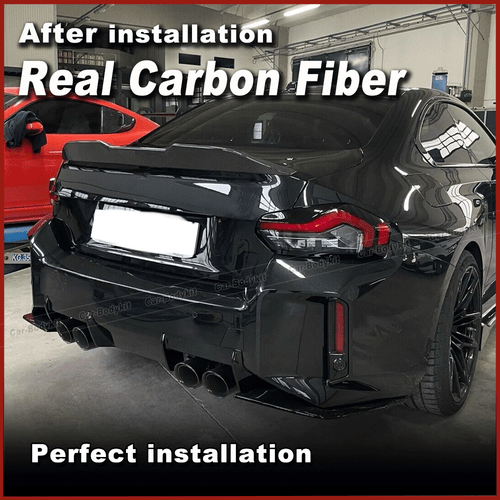 Spoiler posteriore in carbonio ala posteriore spoiler labbro per BMW G42 M235i M240i G87 M2 Coupè - Foto 4 di 12