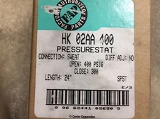 NEW Carrier Factory Authorized Parts Pressure Stat HK 02AA 400 *FREE SHIPPING*