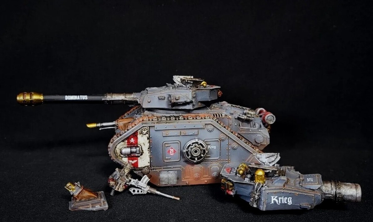 Warhammer 40k commission painted DKoK Krieg magnetized Leman Russ