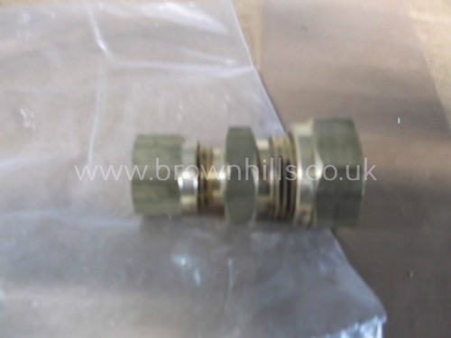 GAS BRASS REDUCING COUPLING 10mm C x 8mm G804 - Picture 2 of 2