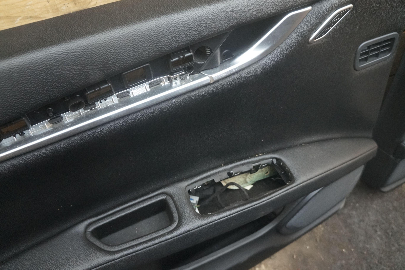 Set 4 Front Rear Left Right Interior Door Trim Panel Black Maserati Ghibli 14-16
