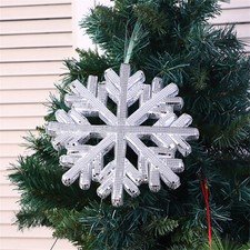 Modern Mirror Disco Ball,9.4" Christmas Snowflake D cor,Home Snowflake Decor