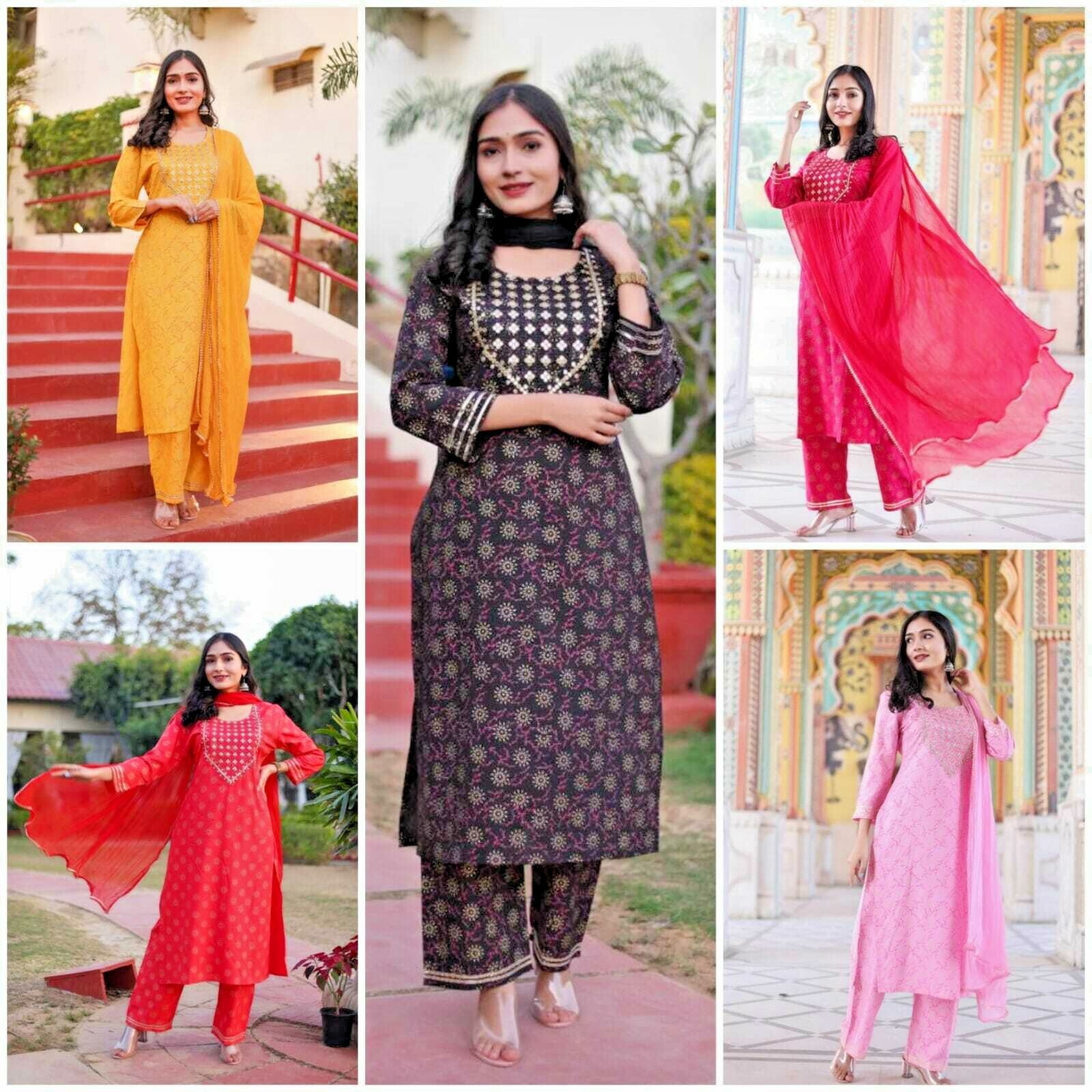 plazo with kurti and dupatta