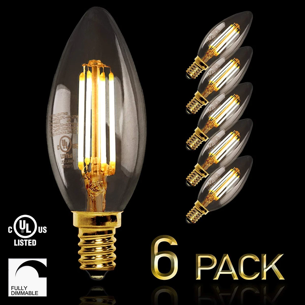 E12 candelabra 2024 bulb dimmable