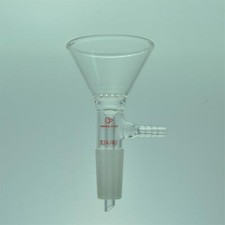 Laboratory 60° side Angle Filter funnel Pore Plate 24/40