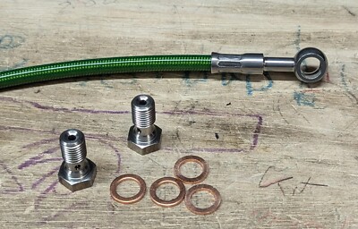 CTI Premium Rear Brake Line (Trans Green/Std Length) - 03-06 Yamaha Blaster YFS