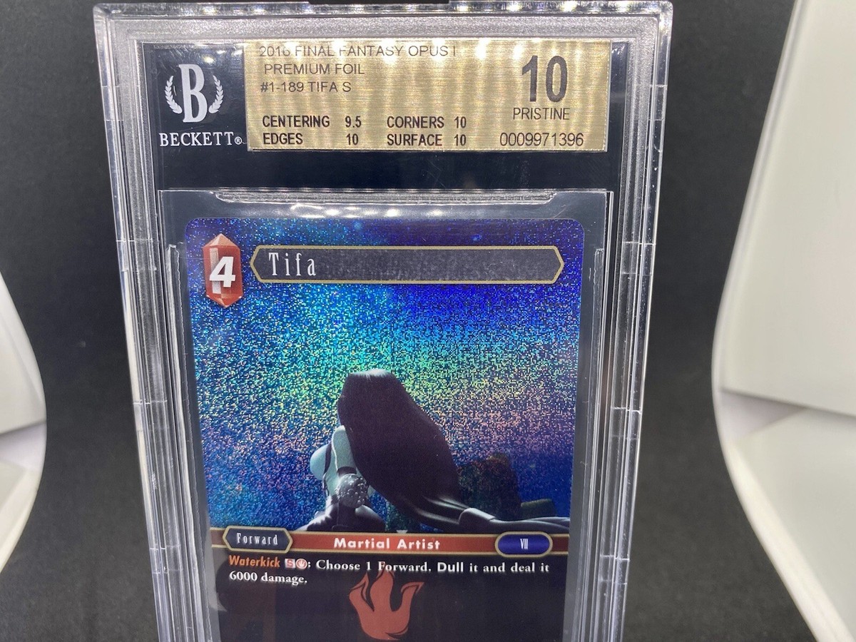 FFTCG Final Fantasy TCG Opus 1 Foil Tifa S 1-189S Graded BGS 10