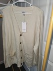 Goodfellow Unisex Cream Cotton Knit Cardigan Sweater XXL V-Neck Pockets — photo 1