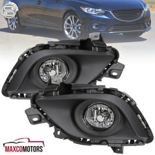 Fog Lights Fits 2014-2016 Mazda 6 Clear Driving Bumper Lampswitchwirings 14-16