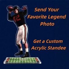 Custom Acrylic Standee - Chicago Football Legend - Man Cave Decor Collectible