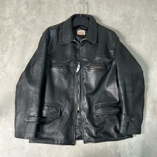 80s Confecuir Black Leather Look Zip Four Pocket Jacket