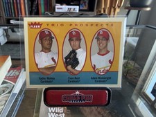 2005 Fleer Tradition Molina / Rust / Wainwright #327 Trio Prospects Rookie RC