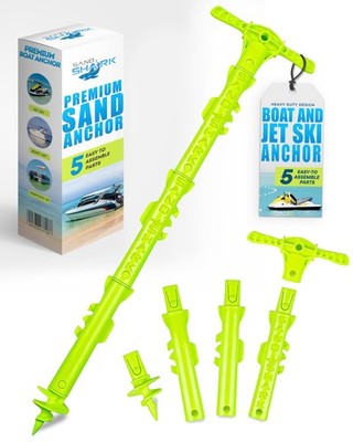 SandShark New Sport Boat Anchor and Jet Ski Anchor. 4ft Shallow Water Anchor ...