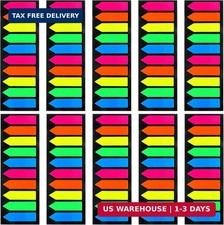 960+ Pieces Sticky Index Tabs Page Markers Arrow Flags Sticker Colored Page No..