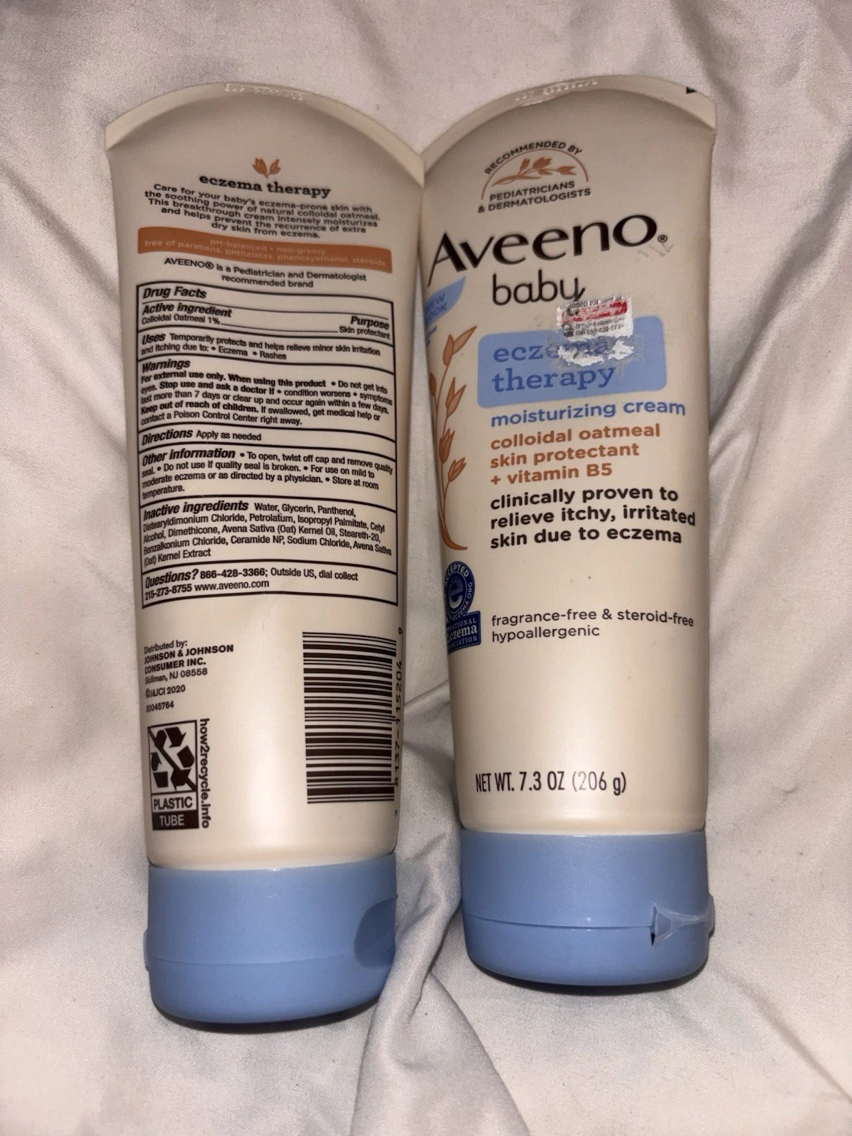 2 Aveeno Baby Eczema Therapy Moisturizing Cream Natural Colloidal Oatmeal NEW
Opens in a new window