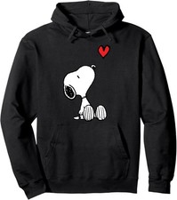 Peanuts Heart Sitting Snoopy Pullover Hoodie, Gift Hoodie