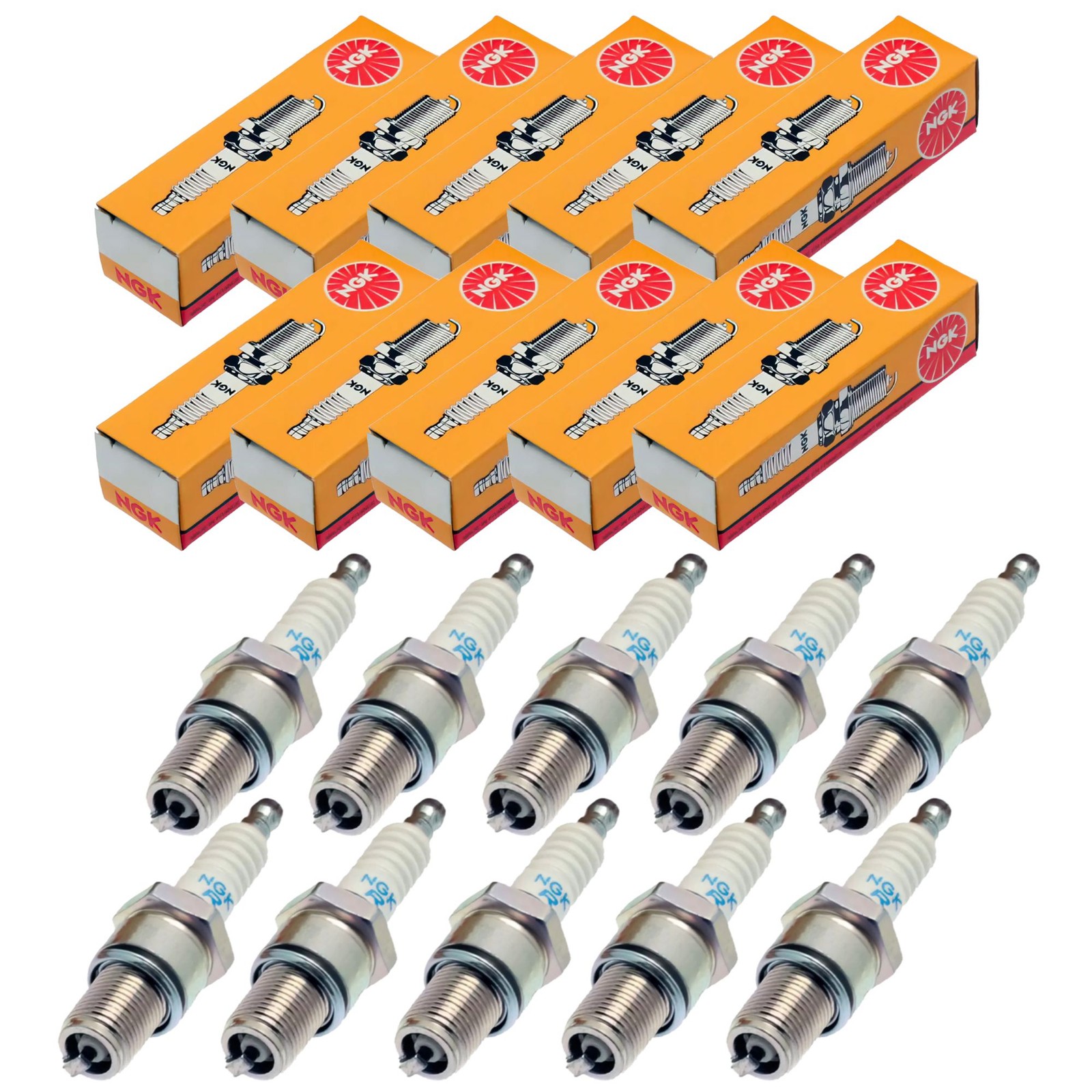 NGK 1090 Nickel Spark Plug BR6HS-10 10-Pack